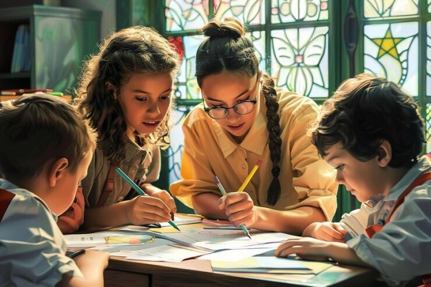 Students at a CBSE school in Thane engaged in classroom learning and extracurricular activities