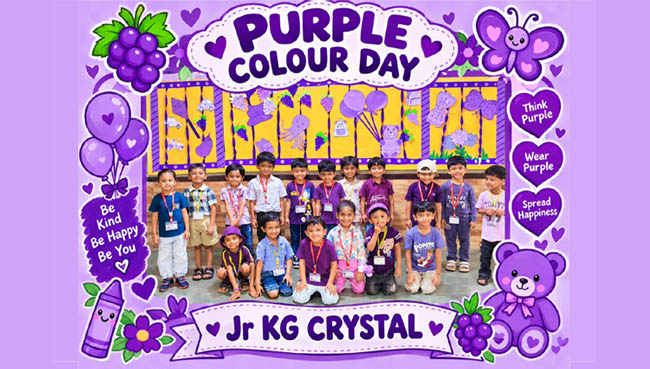 Purple Day Celebration - Nursery, Jr. KG & Sr. KG