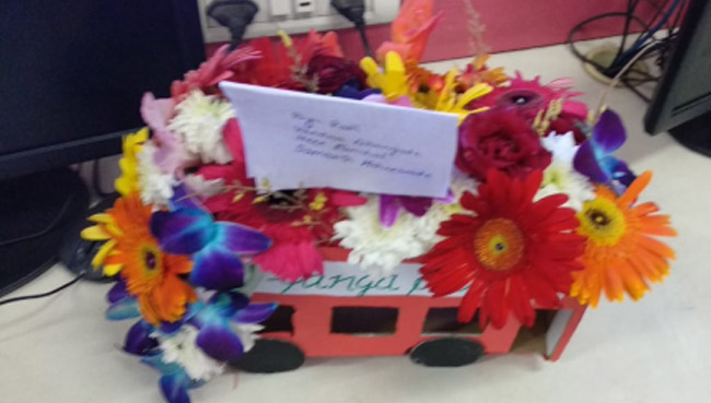Flower Arrangement Competition 2018at S.V.P.T's Ghodbunder Road Thane